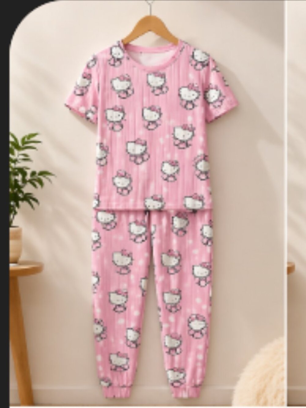 Hello Kitty Pink PJ Set 💕 Conjunto Pijama Jogger Cute